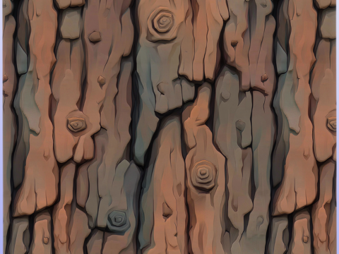 Stylized Bark Seamless Texture Texturas CG