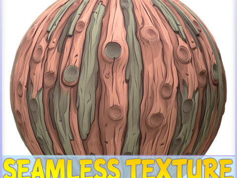 Stylized Bark Seamless Texture Texturas CG