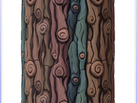 Stylized Bark Seamless Texture CG Textures