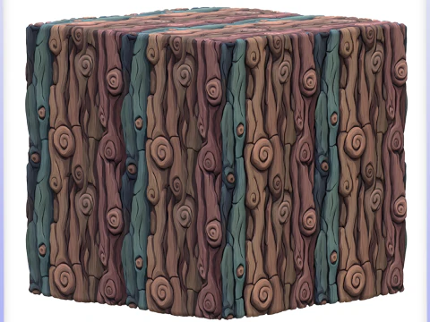 Stylized Bark Seamless Texture CG Textures