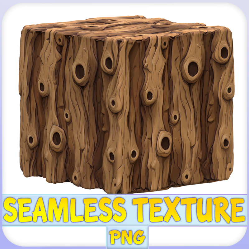 Stylized Bark Seamless Texture CG Dokuları .c4d .max .obj .3ds .fbx .stl .blend