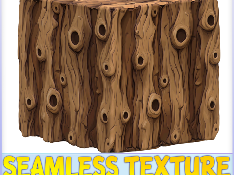 Stylized Bark Seamless Texture CG 텍스쳐