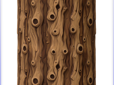 Stylized Bark Seamless Texture CG Dokuları