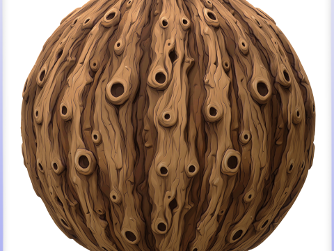 Stylized Bark Seamless Texture CG Dokuları