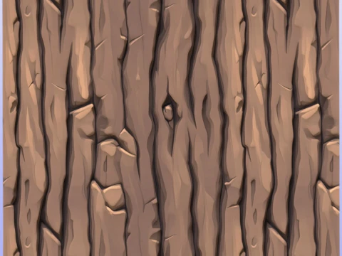 Stylized Bark Seamless Texture CG Textures