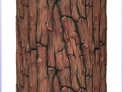Stylized Bark Seamless Texture CG Textures