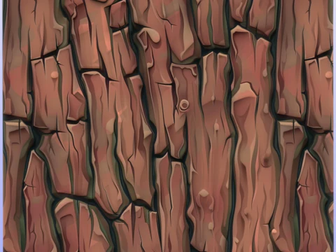 Stylized Bark Seamless Texture CG Textures
