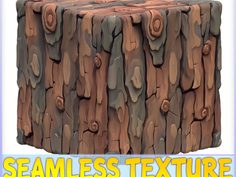 Stylized Bark Seamless Texture CG Textures