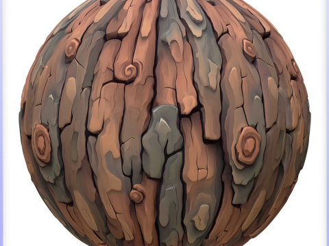 Stylized Bark Seamless Texture CG Textures