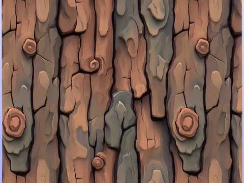 Stylized Bark Seamless Texture CG Textures
