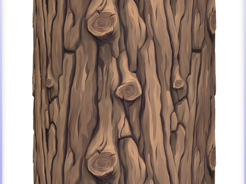 Stylized Bark Seamless Texture CG Textures