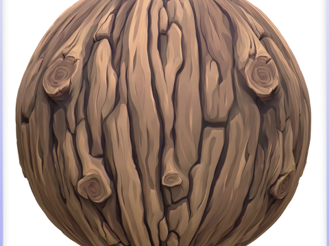 Stylized Bark Seamless Texture CG Textures