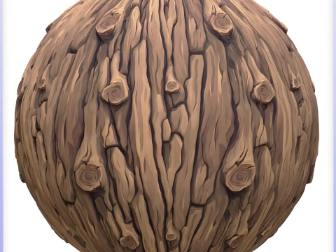 Stylized Bark Seamless Texture CG Textures