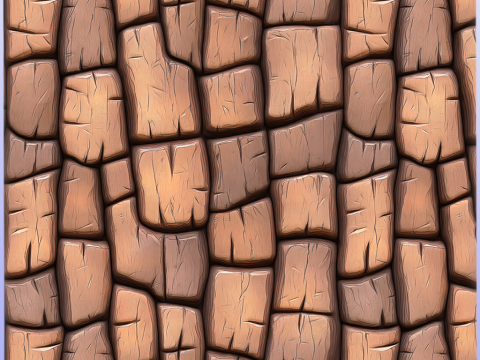 Stylized Bark Seamless Texture CG Textures