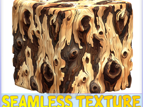 Stylized Bark Seamless Texture CG टेक्स्चर्स