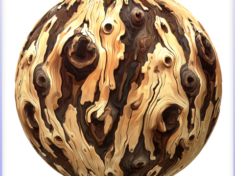 Stylized Bark Seamless Texture CG टेक्स्चर्स