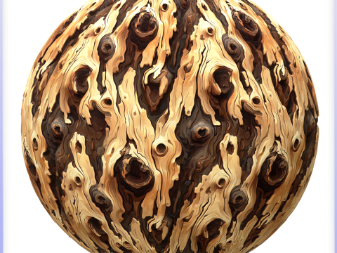 Stylized Bark Seamless Texture CG टेक्स्चर्स