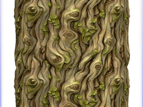 Stylized Bark Seamless Texture CG टेक्स्चर्स