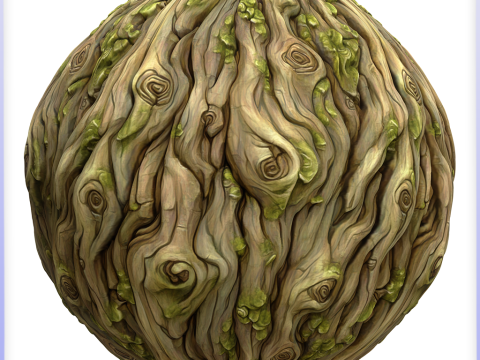 Stylized Bark Seamless Texture CG टेक्स्चर्स