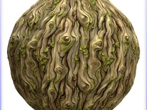 Stylized Bark Seamless Texture CG टेक्स्चर्स