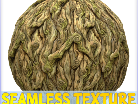 Stylized Bark Seamless Texture CG Tekstury