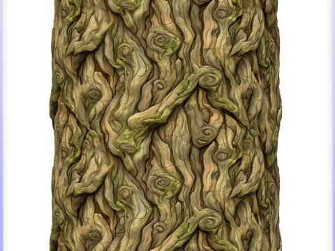 Stylized Bark Seamless Texture CG Textures