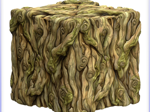 Stylized Bark Seamless Texture CG Textures