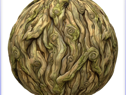 Stylized Bark Seamless Texture CG Textures