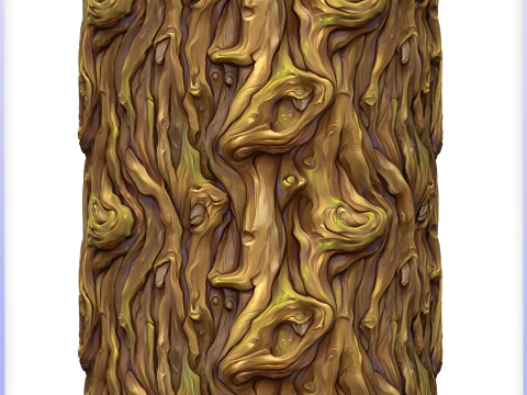 Stylized Bark Seamless Texture CG Textures