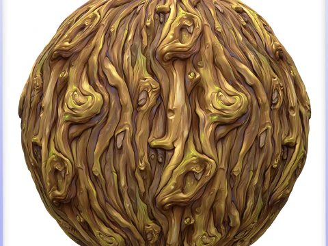 Stylized Bark Seamless Texture CG Textures