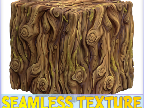 Stylized Bark Seamless Texture CG Textures