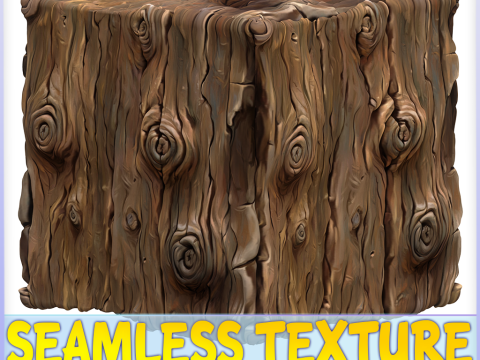 Stylized Bark Seamless Texture CG टेक्स्चर्स