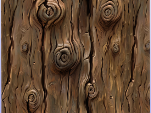 Stylized Bark Seamless Texture CG 텍스쳐