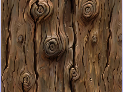 Stylized Bark Seamless Texture CG Textures