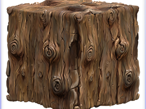 Stylized Bark Seamless Texture CG 텍스쳐