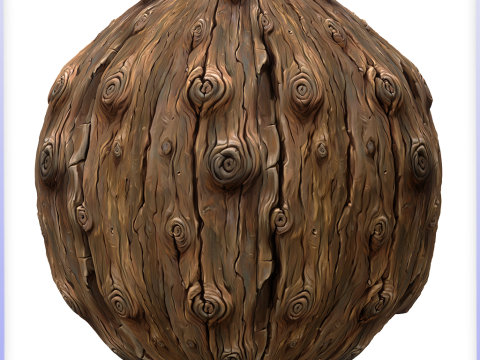Stylized Bark Seamless Texture CG 텍스쳐
