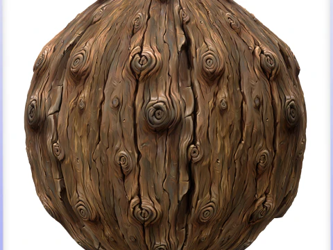Stylized Bark Seamless Texture CG Textures