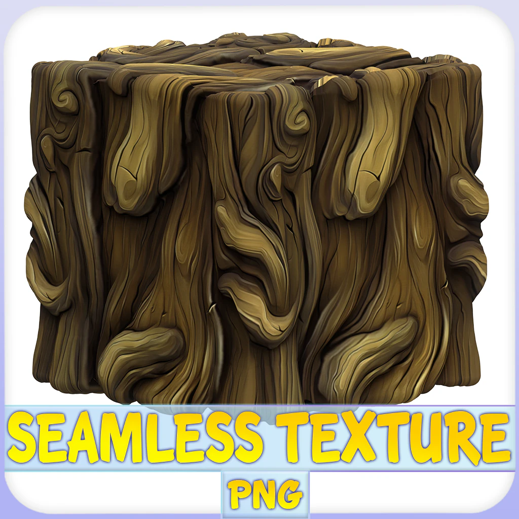 Stylized Bark Seamless Texture CG Textures .c4d .max .obj .3ds .fbx .stl .blend 