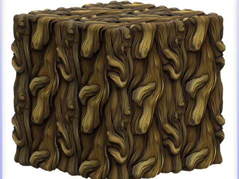 Stylized Bark Seamless Texture CG Textures