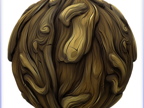 Stylized Bark Seamless Texture CG テクスチャ