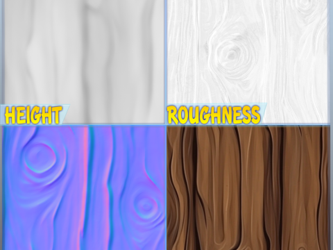 Stylized Bark Seamless Texture CG Textures