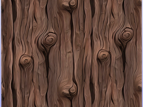 Stylized Bark Seamless Texture CG Текстуры
