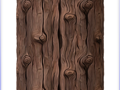 Stylized Bark Seamless Texture CG Текстуры