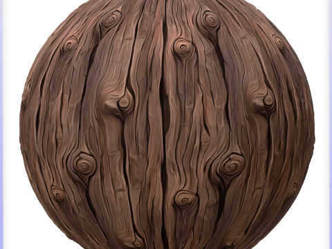 Stylized Bark Seamless Texture CG Текстуры
