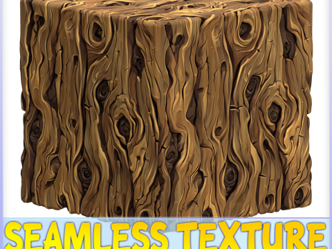 Stylized Bark Seamless Texture CG Текстуры