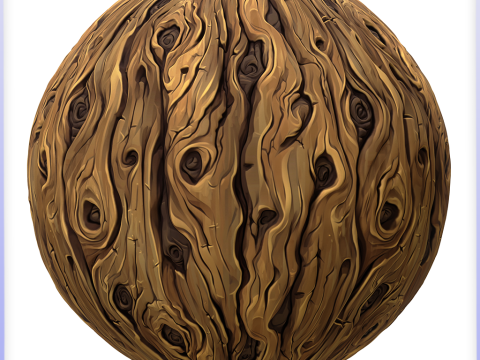 Stylized Bark Seamless Texture CG Текстуры