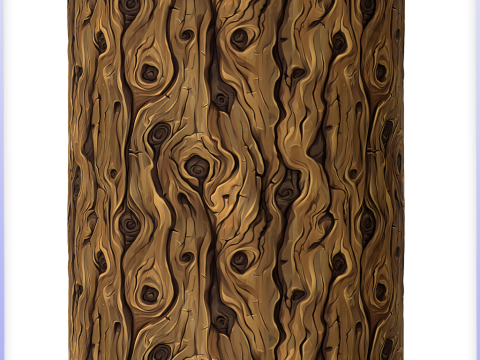 Stylized Bark Seamless Texture CG Текстуры