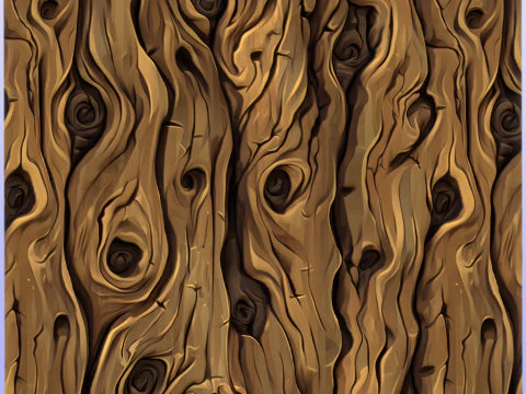 Stylized Bark Seamless Texture CG Textures