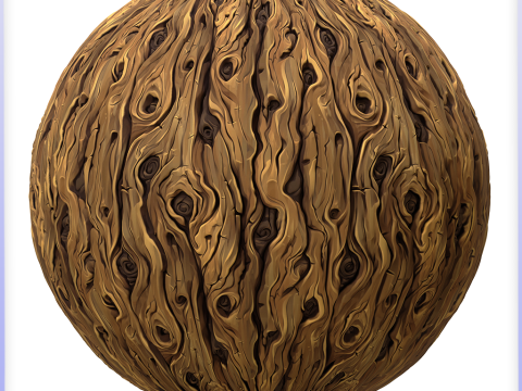 Stylized Bark Seamless Texture CG Текстуры