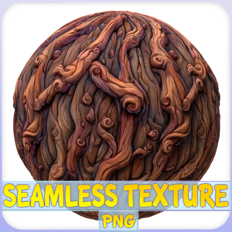 Stylized Bark Seamless Texture CG टेक्स्चर्स .c4d .max .obj .3ds .fbx .stl .blend
